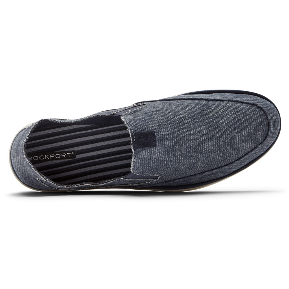 Sapato Vela Rockport Homem Azul Marinho - Austyn - 19620WZVP